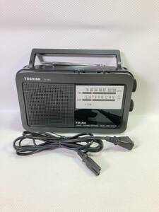 OK9319☆TOSHIBA 東芝 FM/AM 2バンド 2BAND ラジオ ポータブルラジオ PORTABLE RECEIVER AC/DC 2WAY POWER TY-HR3 240521