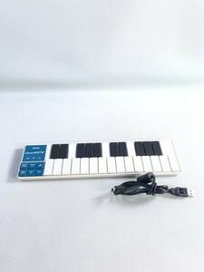 S5731☆KORG nanoKEY 初代型コルグナノキー USBケーブル付き N222【通電のみ】240531