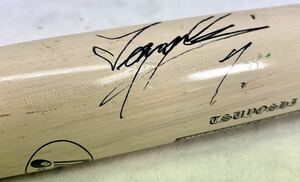 1 jpy ~ west hill Gou M7 Chiba Lotte Marines autographed bat NPB baseball supplies rare weight approximately 889g length approximately 85cm rare baseball goods that time thing actual use?