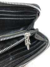 CHROME HEARTS クロムハーツ REC F ZIP フィリグリー プラス スエード レザー ウォレット 長財布 111381538_画像10