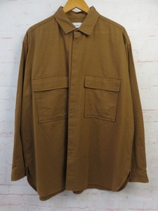 MARKA マーカ FLAP POCKET SHIRT 長袖シャツ 無地 M20D-05SH01C ブラウン 3 991790125