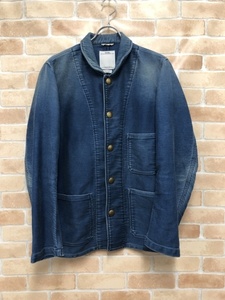 VISVIM ビズビム 13AW CUNNINGHAM SMOCK DAMAGED MOLESKIN ジャケット インディゴ 3 111391399