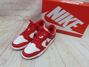 箱有 NIKE ナイキ DUNK LOW SP ダンク スニーカー ローカット CU1727-100 ホワイト レッド 27.0cm 991788465