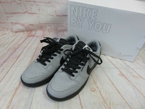 箱有 NIKE ナイキ NIKE BY YOU DUNK LOW ダンク スニーカー AH7979-992 グレー 27.5cm 991778857