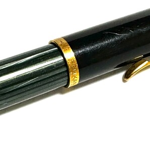 ペリカン PELIKAN 万年筆 グリーン ブラック ゴールドの画像4