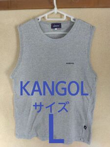 KANGOL　カンゴール　メンズタンクトップ　 ノースリーブ　グレー　サイズL