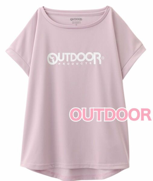 OUTDOOR フレンチスリーブTシャツ メッシュ　3L レディース　ピンク系　1枚　送料込み