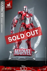 [ new goods unopened ] Ironman Disney 100 hot toys Tokyo komi navy blue limitation Mark 7 platinum color Disney 100 hottoys