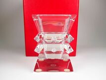 Baccarat バカラ コロンビーヌ フラワーベース 花瓶 ベベルカット 花生け ペンホルダーにも インテリア クリスタルガラス BK-CLB-1_画像6