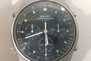 #Y9463A【希少品】セイコー SEIKO スピードマスター 7A28-701A クロノグラフ クオーツ 1980年代頃　※未動作