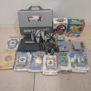 # 5593-A nintendo nintendo64rokyon body soft summarize body electrification verification settled controller 3 piece Mario Pikachu box only box attaching etc. 