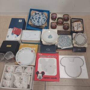 #4354-A tableware summarize Tachikichi Disney Mickey pu- san hot water . plate plate tumbler etc. storage goods 
