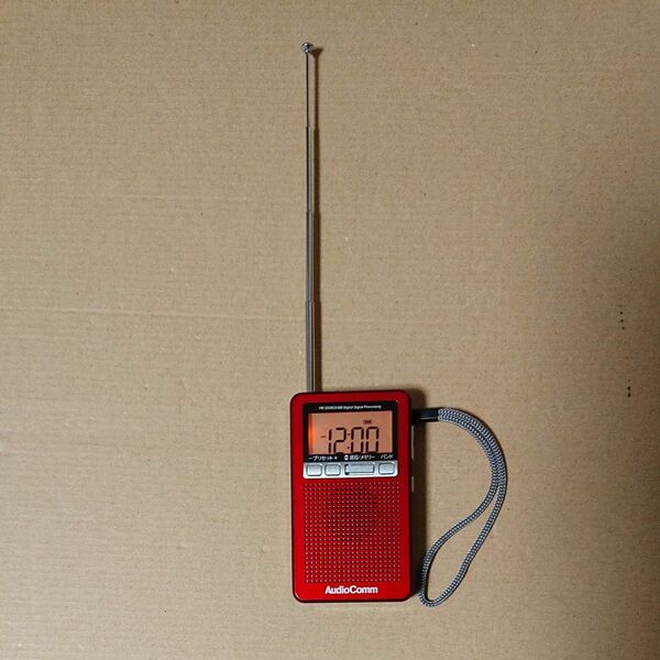 オーム電機 DPS ポケットラジオ RAD-P360N-R ジャンク品