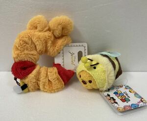 Disney Jewel Winnie The Pooh elastic hair elastic hair accessory tsumtsum bee soft toy mascot set Disney store 
