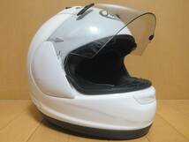 中古 Arai アライ アストロIQ ASTRO-IQ グラスホワイト サイズL(59・60cm) フルフェイス ヘルメット_画像10