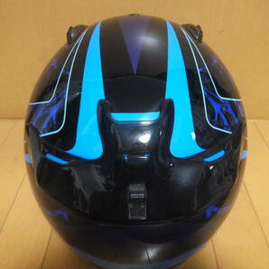 中古 Arai アライ クアンタム-Ｊ スティング QUANTUM-J STING 青/ブルー サイズM(57・58cm) フルフェイス ヘルメット グラフィックモデルの画像4