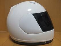 中古 Arai アライ ラパイドOr RAIDE-Or ホワイト/白 サイズXL(61・62cm) フルフェィス ヘルメット スモークシールド交換 当時物_画像3