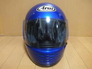 中古 Arai アライ ラパイドNL RAIDE-NL ブルー/青 サイズM(57・58cm) フルフェィス ヘルメット 当時物 旧車等に!!