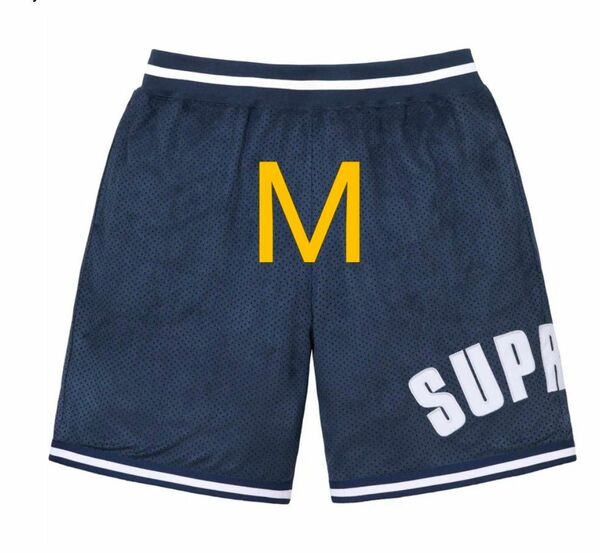 Supreme Ultrasuede Mesh Short Navy シュプリーム メッシュ ショーツ ネイビー 紺 ハーフパンツ