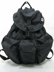 【送料込】 MELO メロ バッグ ブラック 黒 バックパック リュック 3POKET BACKPACK サイドリリースバックル＆巾着開閉 軽い 丈夫/959267