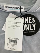 【送料込】 新品タグ付き！Rodeo crowns ロデオクラウンズ Tシャツ ブルー 青 コットン 綿 ピグメントドルマンTシャツ sizeFREE/959414_画像7