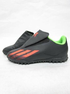 【送料込】[キッズ/子供]　adidas　アディダス　サッカートレーニングシューズ/HR1794　19cm　黒　ブラック　男女共用 /n472589