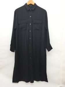 [ including carriage ] INDIVI Indivi cut and sewn black black plain ... Vintage shirt One-piece side slit size05 5 number XS/959591