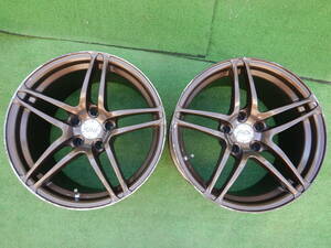 ★YOKOHAMA AVS MODEL5 鍛造？★17×9JJ OFF:+22 PCD114.3-5H ハブ径；73mm 傷、汚れ、錆、塗装がれ等あり 2本 MADE IN JAPAN