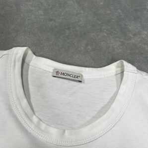 1円 極美品 MONCLER モンクレール マグリア 半袖Tシャツ 半袖  白 ビッグロゴ Lサイズ 刺繍 7309の画像3