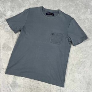 1円　美品　ルイヴィトン LOUIS VUITTON ダミエ　ポケットTシャツ　半袖 Tシャツ グレー　Sサイズ　7283