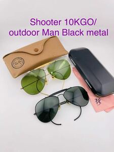 QA32 RayBan boshu ром производства Shooter 10KGO/ outdoor Man Black metal суммировать очки солнцезащитные очки B&L RayBan USA золотой обивка 