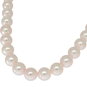  Mikimoto Akoya pearl approximately 9.0~9.5mm necklace M charm attaching K18WG A+! free shipping * goods can be returned!