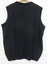 7T9394-2/未使用品 SEDAN ALL-PURPOSE 23FW TECH LOGO KNIT VEST SD23F-CT01 セダンオールパーパス ニットベスト_画像4