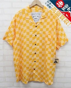 8T1777【クリックポスト対応】未使用品 POLeR ALOHA SHIRT ポーラー チェックアロハシャツ