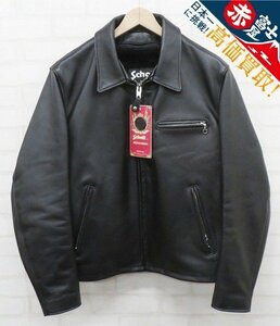 3J4340/ Schott 643 Single Rider's USA made Schott liner attaching leather jacket 44