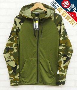 8T1918/未使用品 NIKE DRY-FIT カモフラージュスリーブ ジップパーカー ナイキ