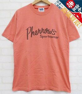 8T1873【クリックポスト対応】Pherrow's 半袖ロゴTシャツ フェローズ