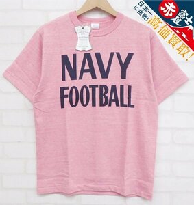 8T1839【クリックポスト対応】WAREHOUSE 4096 NAVY FOOTBALL 半袖Tシャツ ウエアハウス