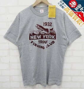 8T2260【クリックポスト対応】FREEWHEELERS 1932 FISH＆GAME 半袖Tシャツ 2225002 フリーホイーラーズ