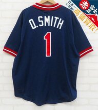 8T1923/Mitchell&Ness O.SMITH カージナルス メッシュベースボールジャージ シャツ ミッチェルネス_画像1