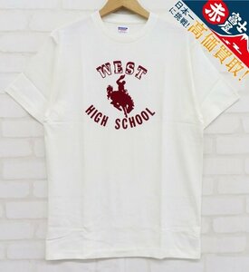 8T2135【クリックポスト対応】未使用品 DUBBLE WORKS WEST HIGH SCHOOL 半袖Tシャツ ダブルワークス ウエアハウス