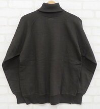 8T2009/未使用品 DUBBLE WORKS LOOP WHEEL TURTLENECK SWEAT SHIRTS 86001 ダブルワークス 吊り編みタートルネックスウェットシャツ_画像3