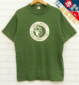 8T2133【クリックポスト対応】ウエアハウス 4601 CAMP RUSSELL 半袖Tシャツ WAREHOUSE