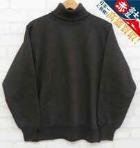 8T2009/未使用品 DUBBLE WORKS LOOP WHEEL TURTLENECK SWEAT SHIRTS 86001 ダブルワークス 吊り編みタートルネックスウェットシャツ_画像1