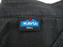 8T2040【クリックポスト対応】KAVU リネンベースボールシャツ カブー_画像4