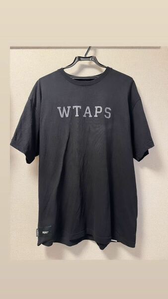WTAPS COLLEGE カレッジ ダブルタップス Tシャツ　ブラック