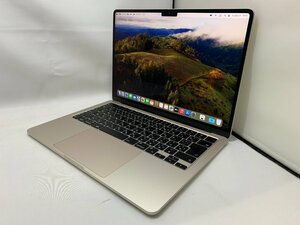 １円スタート！！Apple MacBook Air A2681 (M2,2022) スターライト [Nmc]