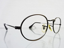 廃盤 伊達眼鏡 メガネ B&L 燻し銀 ピューター レイバン オーバル ボシュロム W0969 RAYBAN USA BL アメリカ ビンテージ サングラス 楕円_画像4
