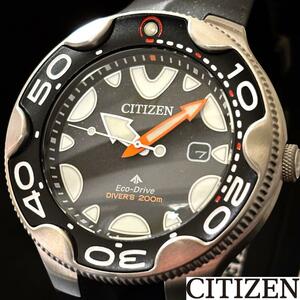 【CITIZEN】プロマスターマリン/Promaster Marine/ダイバー/メンズ腕時計/シチズン/海/シャチ/男性用/プレゼント/ブラック.シルバー.黒色/