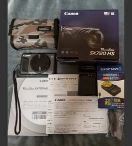 美品 Canon キャノン Powershot パワーショット デジタルカメラ SX720 HS ブラック 